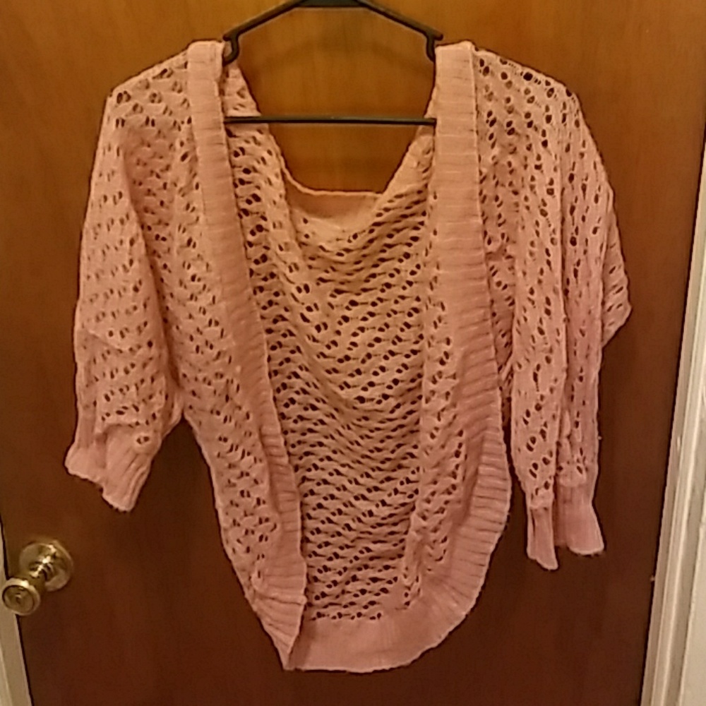 Baby pink cardigan